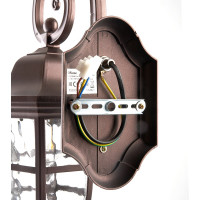 Садово-парковый светильник FERON PL691 на стену вниз 60W 230V E27, коричневый 11696