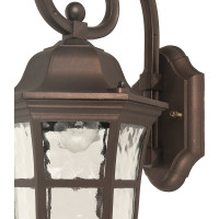 Садово-парковый светильник FERON PL691 на стену вниз 60W 230V E27, коричневый 11696