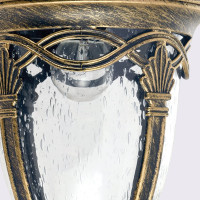 Садово-парковый светильник FERON PL681 на стену вниз 60W 230V E27, черное золото 11692