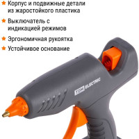 Аккумуляторный клеевой пистолет TDM ELECTRIC КПА-60, 11,3 мм, 12В, 2,2 А*ч Li-Ion, 60 Вт, Т=220 С Алмаз SQ1024-0110