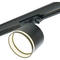 Трековый однофазный светильник FERON AL163 на шинопровод под лампу GX53, черный 41922