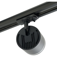 Трековый однофазный светильник FERON AL163 на шинопровод под лампу GX53, черный 41922