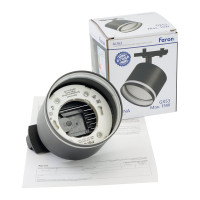 Трековый однофазный светильник FERON AL163 на шинопровод под лампу GX53, черный 41922