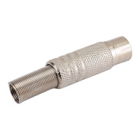 Гнездо TV TDM ELECTRIC антенное, металл, с пружиной, индивидуальная упаковка SQ1809-0029