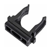 Крепеж-клипса для труб Строитель черная, д20, 100 шт. PR13.0395