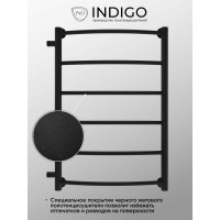 Полотенцесушитель INDIGO Arc без полки (н.р.1") 70/30 60 боковое подключение LASW70-30BR-б/п-60