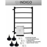 Полотенцесушитель INDIGO Arc без полки (н.р.1") 70/30 60 боковое подключение LASW70-30BR-б/п-60