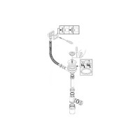 Кухонная мойка из нержавеющей стали WISENT 7851B-L с PVD покрытием 78x51см WS37851B-L/WGER019B