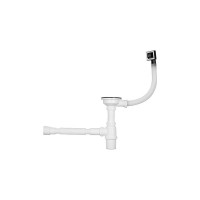 Кухонная мойка из нержавеющей стали WISENT с сифоном 6045 (60x45см) WS36045/WGER013