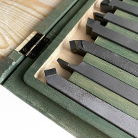 Набор токарных резцов по металлу 12 шт, 12x12 мм ООО ПЕТРО-ИНСТРУМЕНТ НРМ002x7396801 X7396801