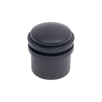 Дверной ограничитель, диаметр 25 мм, высота 30 мм, черный Vantage DS5BL