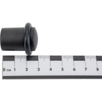 Дверной ограничитель, диаметр 20 мм, высота 30 мм, черный Vantage DS1BL