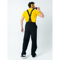 Полукомбинезон ООО ГУП Бисер Крым, черный, размер 64-66, рост 182-188 4670132025132