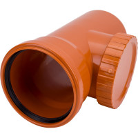 Ревизия ХЕМКОР НПВХ наружной канализации 110 мм, 2491207 0 6321