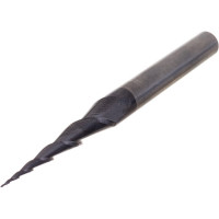 Фреза спиральная двухзаходная конусная сферическая (0.5х30х70 мм; угол 2A°-10.4; R 0.25 мм; хв-к 6) NL2QX6.30.0.5 DJTOL 477