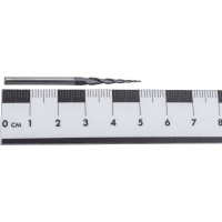 Фреза спиральная двухзаходная конусная сферическая (0.5х20х38 мм; угол 2A°-16; R 0.25 мм; хв-к 3.175) NL2QX3.20.0.5 DJTOL 474