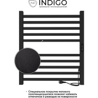 Полотенцесушитель INDIGO Attic (electro) 60/50 таймер, скрытый монтаж, универсальное подключение R/L LСLATCE60-50BRRt