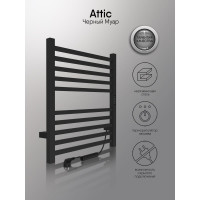 Полотенцесушитель INDIGO Attic (electro) 60/50 таймер, скрытый монтаж, универсальное подключение R/L LСLATCE60-50BRRt