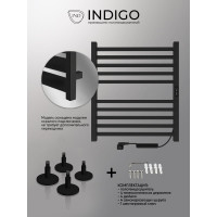 Полотенцесушитель INDIGO Attic (electro) 60/50 таймер, скрытый монтаж, универсальное подключение R/L LСLATCE60-50BRRt