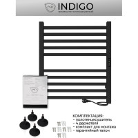 Полотенцесушитель INDIGO Attic (electro) 60/50 таймер, скрытый монтаж, универсальное подключение R/L LСLATCE60-50BRRt