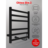 Полотенцесушитель INDIGO Oktava Slim 3 (electro) 60/50 таймер, скрытый монтаж, универсальное подключение R/L LСLOKS3E60-50BRRt