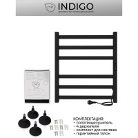 Полотенцесушитель INDIGO Oktava Slim 3 (electro) 60/50 таймер, скрытый монтаж, универсальное подключение R/L LСLOKS3E60-50BRRt