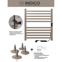 Полотенцесушитель INDIGO Attic electro 60/50 таймер, скрытый монтаж, универсальное подключение R/L LСLATCE60-50ABERt