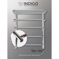 Полотенцесушитель INDIGO Hit (electro) 60/50 скрытый монтаж, универсальное подключение R/L полированный LHE60-50R