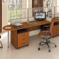 Рабочий офисный стол ФЕЛИКС 120x80x74.5 см миланский орех светлый ПК-ССМ-СТ120x80/Д-В3-35