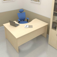 Эргономичный стол ФЕЛИКС Система-M 160x120x74.5 см клен ПК-ССМ-СТЭ160x120П/Д-В3-99