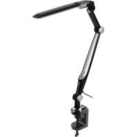 Настольный светодиодный светильник ЭРА NLED-496-12W-BK на струбцине, черный Б0052767