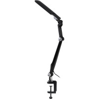 Настольный светодиодный светильник ЭРА NLED-496-12W-BK на струбцине, черный Б0052767