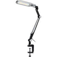 Настольный светодиодный светильник ЭРА NLED-496-12W-BK на струбцине, черный Б0052767