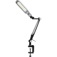 Настольный светодиодный светильник ЭРА NLED-496-12W-BK на струбцине, черный Б0052767