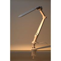 Настольный светодиодный светильник ЭРА NLED-496-12W-W на струбцине, белый Б0052766