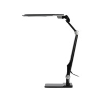 Настольный светодиодный светильник ЭРА NLED-497-12W-BK на струбцине и с основанием, черный Б0052771
