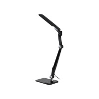 Настольный светодиодный светильник ЭРА NLED-497-12W-BK на струбцине и с основанием, черный Б0052771