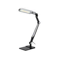 Настольный светодиодный светильник ЭРА NLED-497-12W-BK на струбцине и с основанием, черный Б0052771