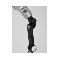 Настольный светодиодный светильник ЭРА NLED-497-12W-BK на струбцине и с основанием, черный Б0052771