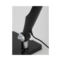 Настольный светодиодный светильник ЭРА NLED-497-12W-BK на струбцине и с основанием, черный Б0052771