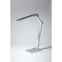 Настольный светодиодный светильник ЭРА NLED-497-12W-S на струбцине и с основанием, серебро Б0052772