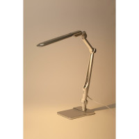 Настольный светодиодный светильник ЭРА NLED-497-12W-S на струбцине и с основанием, серебро Б0052772