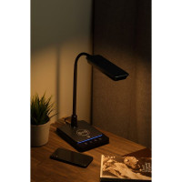 Настольный светодиодный светильник ЭРА NLED-499-10W-BK с основанием, черный Б0052777