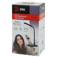 Настольный светодиодный светильник ЭРА NLED-499-10W-BK с основанием, черный Б0052777