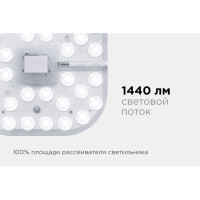 Светодиодный модуль со встроенным драйвером Apeyron 230В, 16Вт, smd2835, 1440Лм, 4000К, 130x130x22мм. 02-58