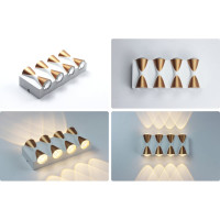 Садово-парковый светильник Apeyron светодиодный, декоративный, настенный, 8Вт, 620Лм, 3000К, IP54,белый 31-02