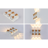 Садово-парковый светильник Apeyron светодиодный, декоративный, настенный, 6Вт, 480Лм, 3000К, IP54, белый 31-01