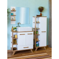 Тумба Sanflor Ингрид 80 к умывальнику Олимпия 56 С000005876