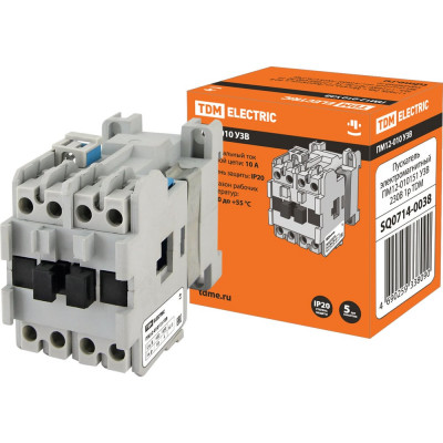 Электромагнитный пускатель TDM ELECTRIC ПМ12-010151 У3В 230В 1р SQ0714-0038