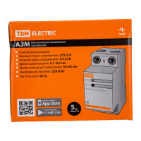 Реле напряжения TDM АЗМ 40А-220В SQ1504-0004